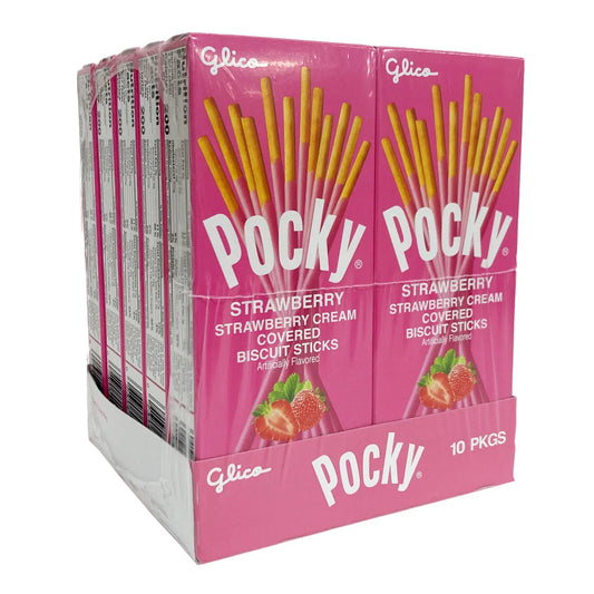 Pocky Strawberry Crean 10pc 1.41oz