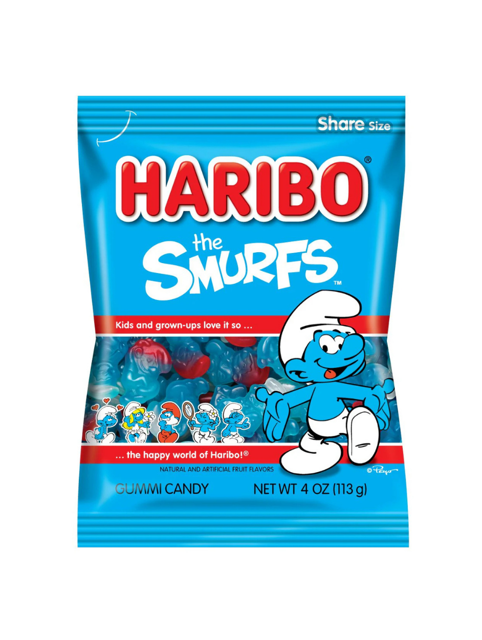 Haribo Smurfs Gummy 10pc 6.3oz