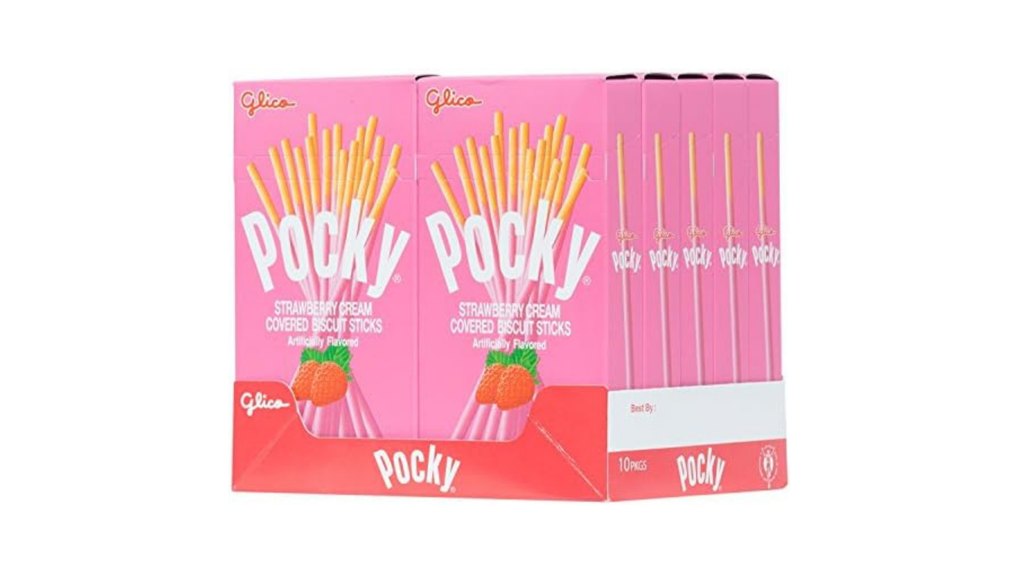 Pocky Chocolate Strawberry 10pc 1.79oz