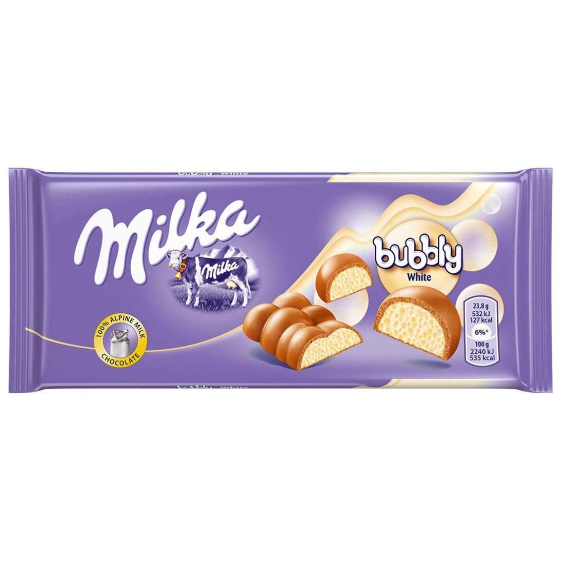 Milka Bubbly White 95g 15pc