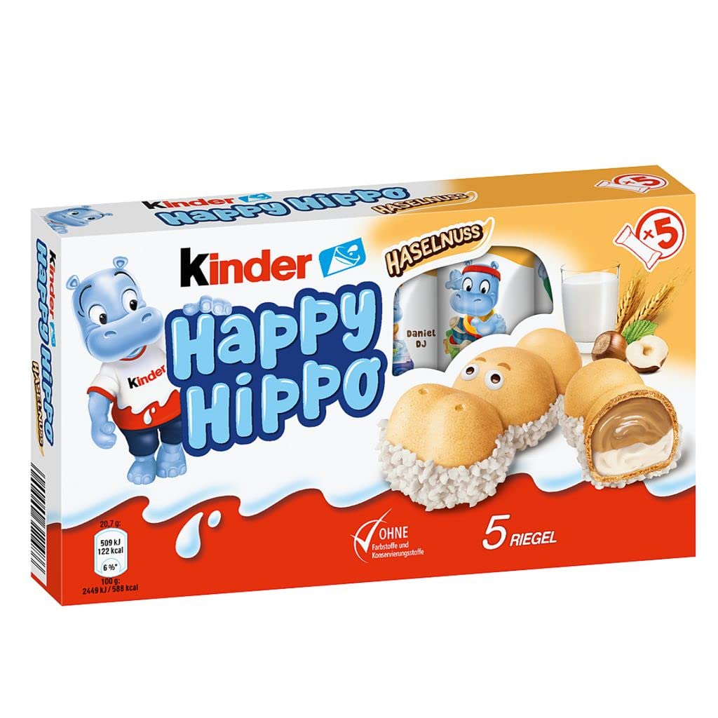 Kinder Happy Hippo Hazelnut Biscuits 10pc 20g