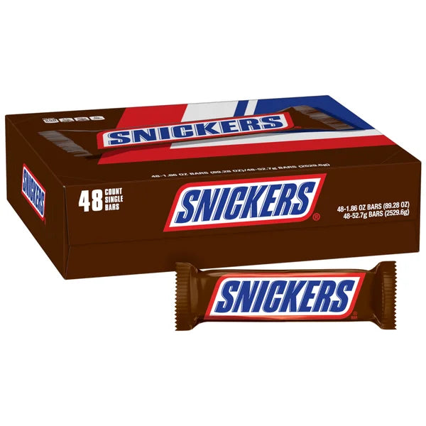 Snickers Bar Single Size 48pc 1.8oz