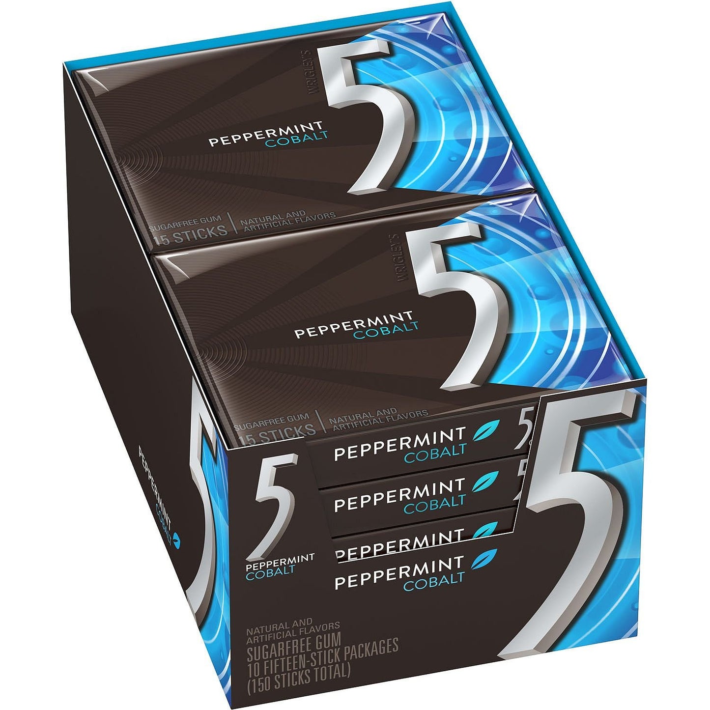 Wrigley's 5 Peppermint Cobalt 10pc 15ct