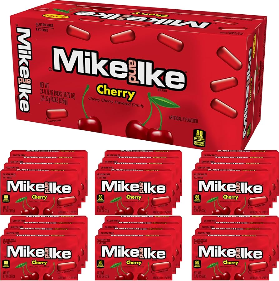 Mike & Ike Cherry 24pc 0.78oz