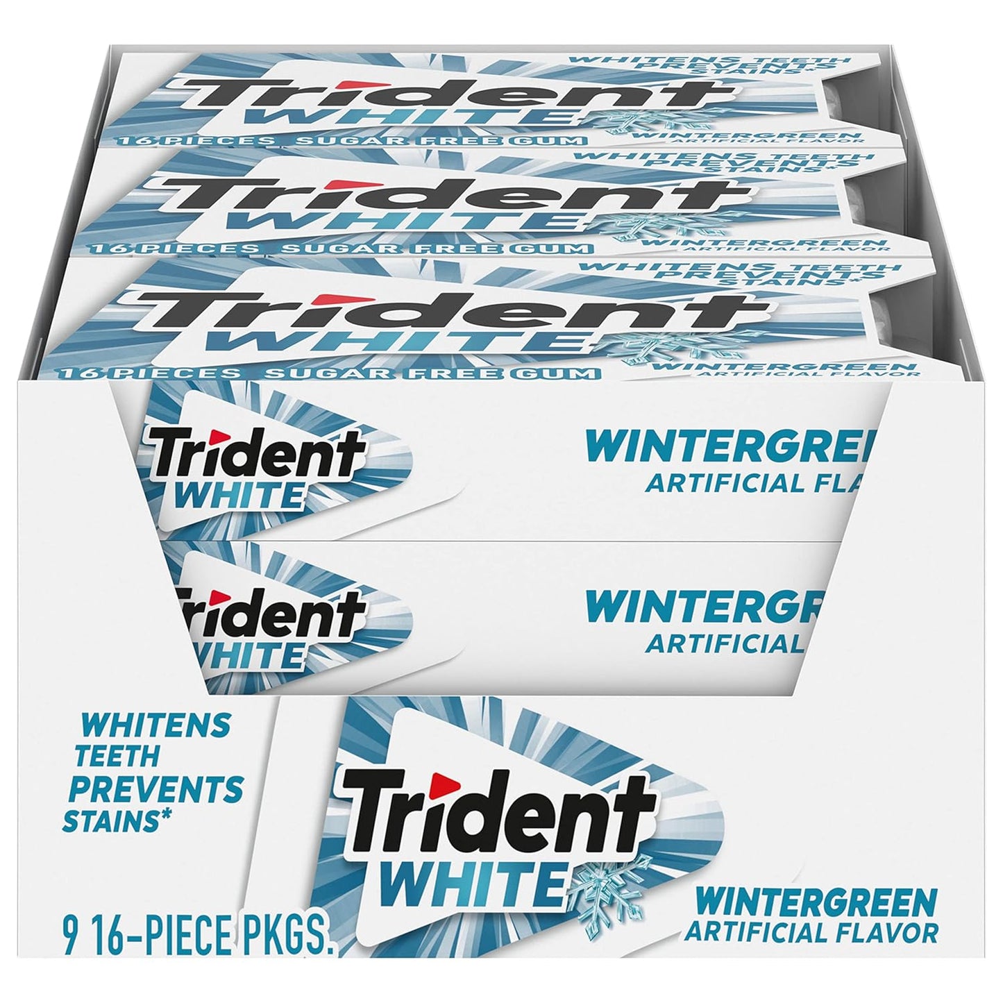 Trident White Wintergreen 9pc 16ct