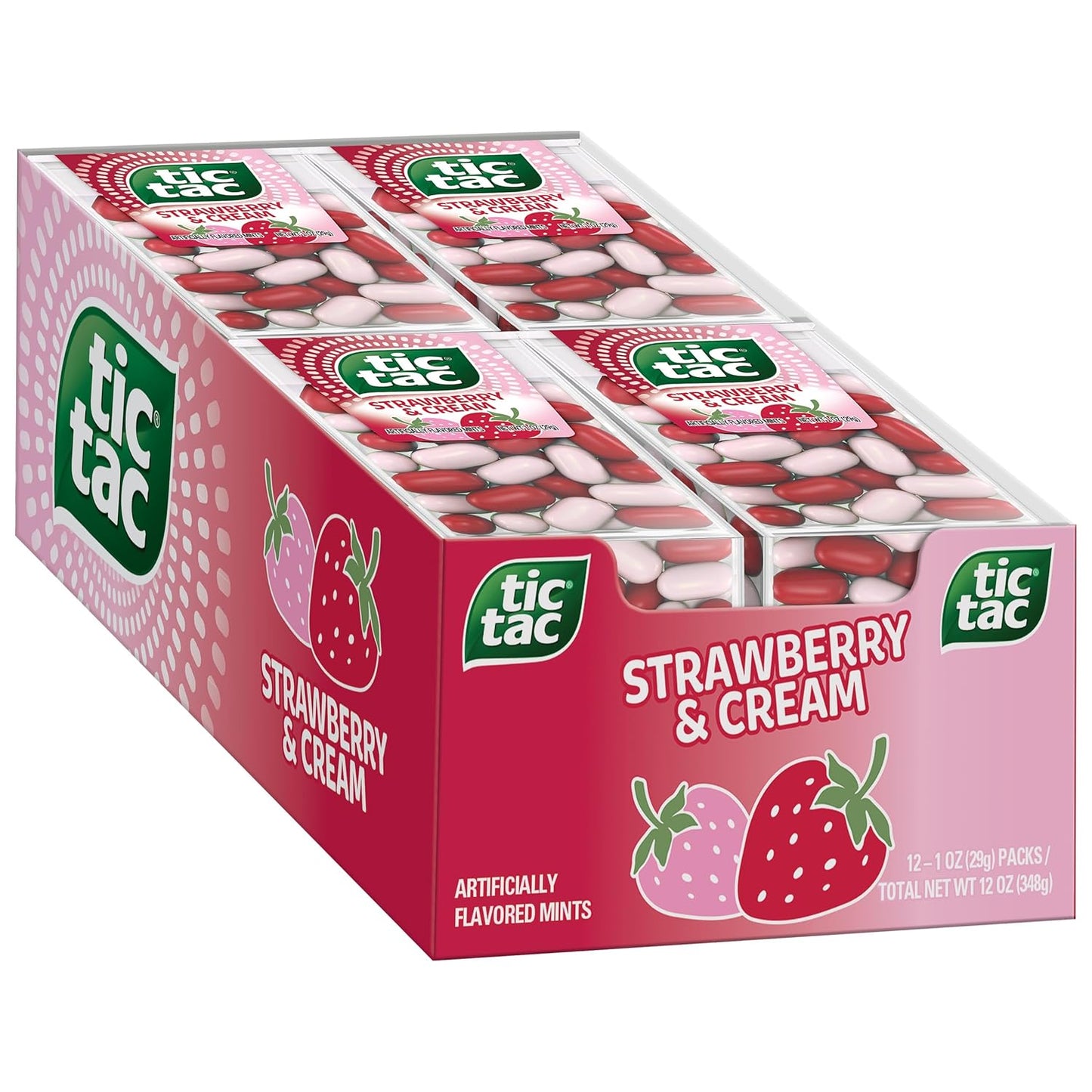 Tic Tac Strawberry Cream 12pc 100ct