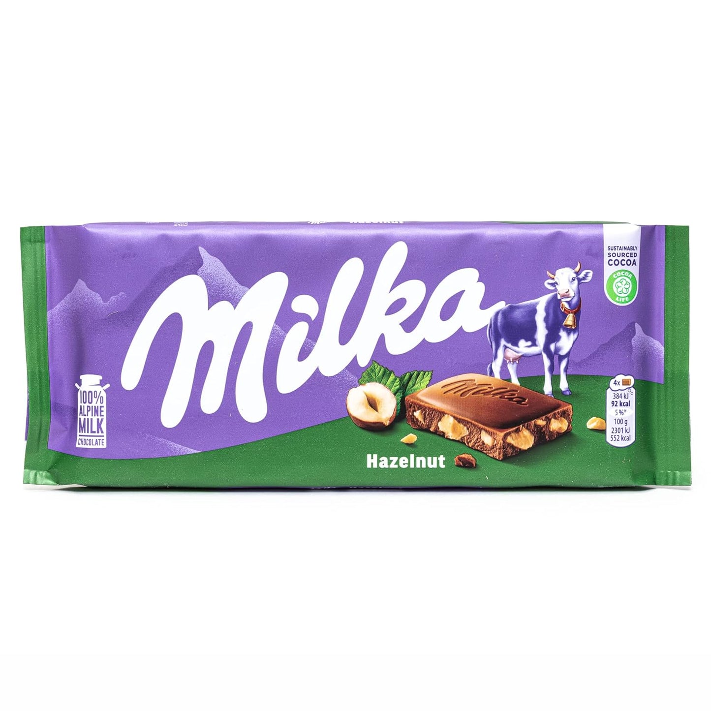 Milka Chocolate Whole Hazelnut 80g 25pc