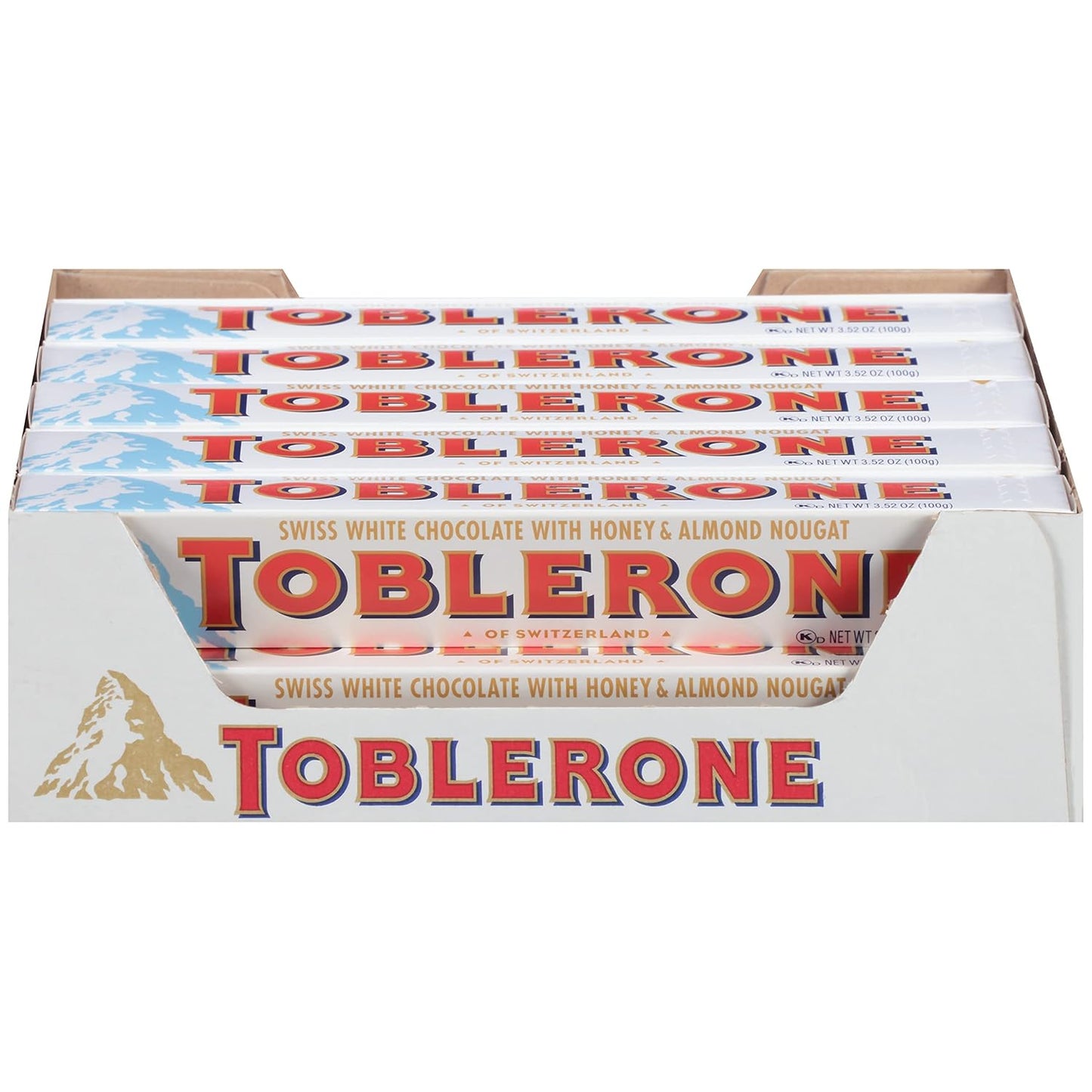 Toblerone Swiss White Chocolate Bar 20pc 100g
