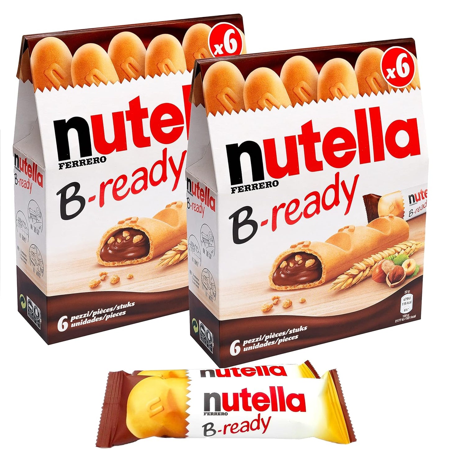 Nutella B-Ready 16pc 6x4.6oz