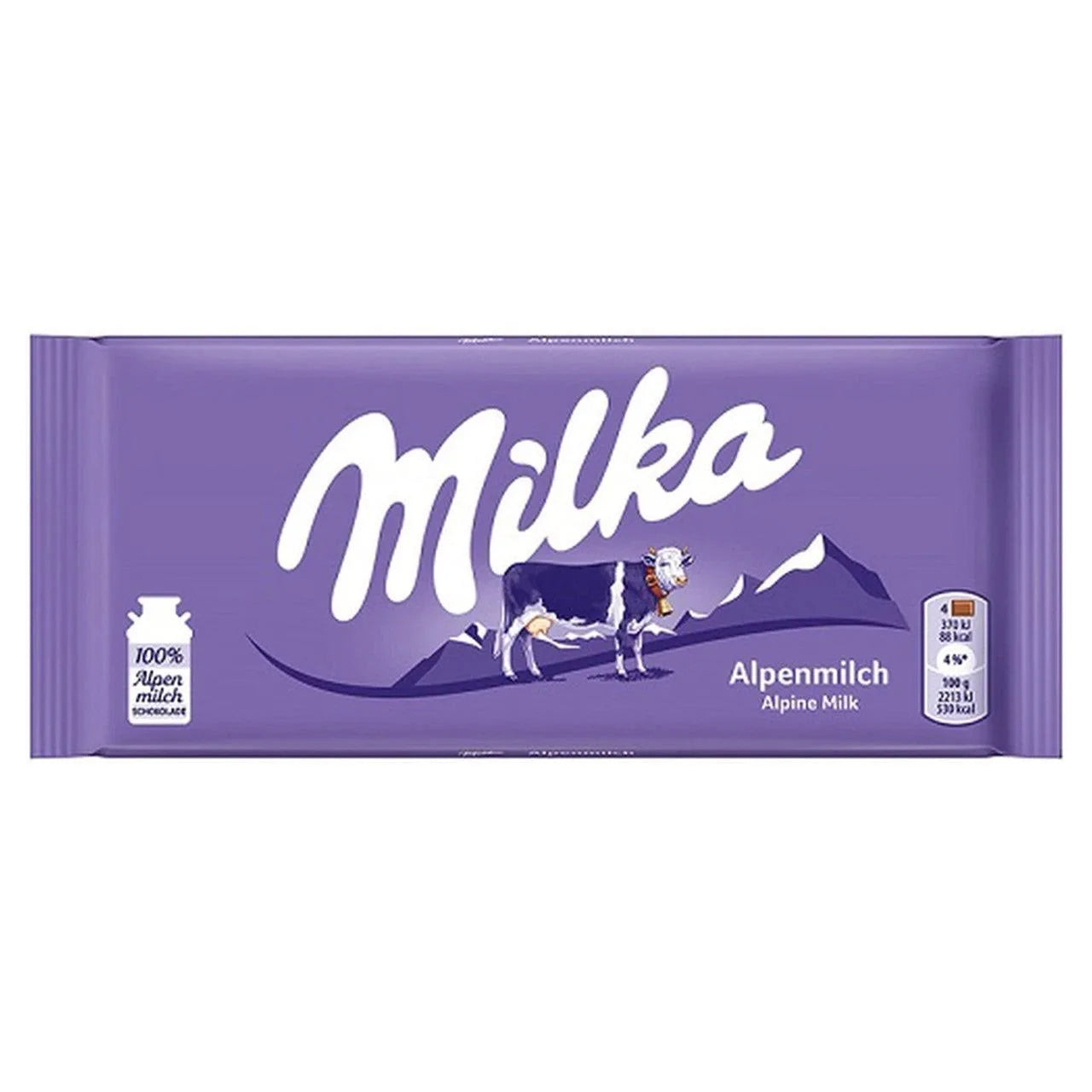 Milka Chocolate Alpine Milk 100g 25pc