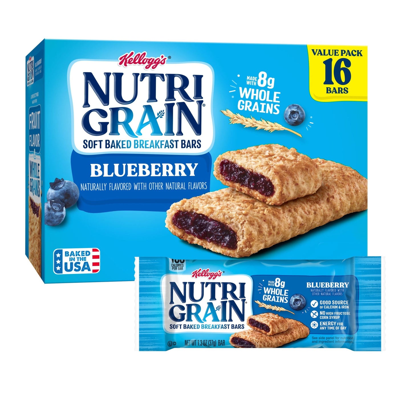 Nutri Grain Blueberry 16pc 1.3oz
