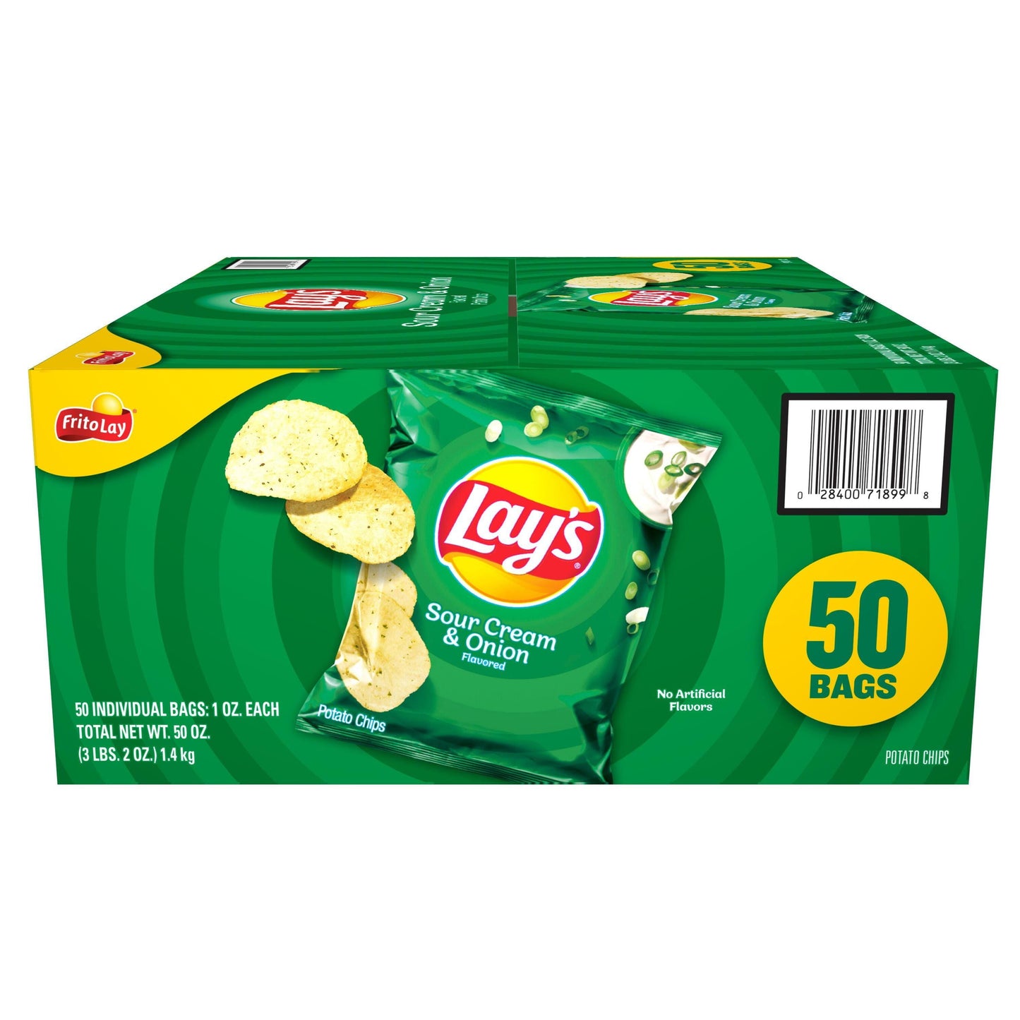 Lays Sour Cream Onion 50pc 1oz