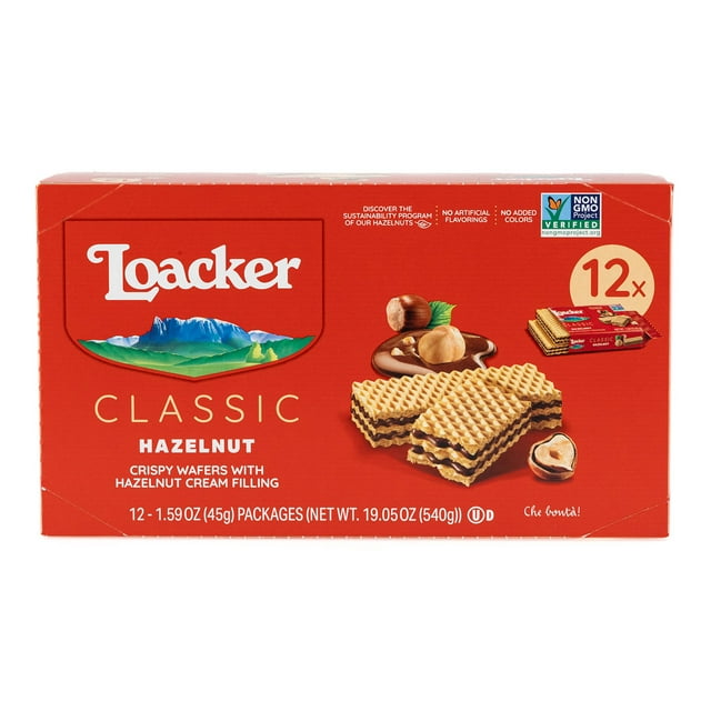 Loacker Wafer Hazelnut 12pc 1.59oz