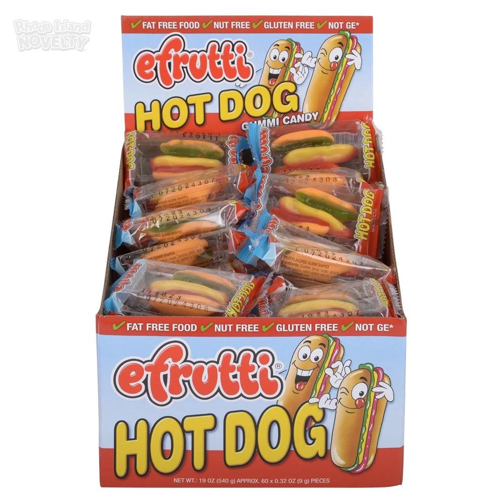 Efrutti Hot Dog 60pc 0.32oz