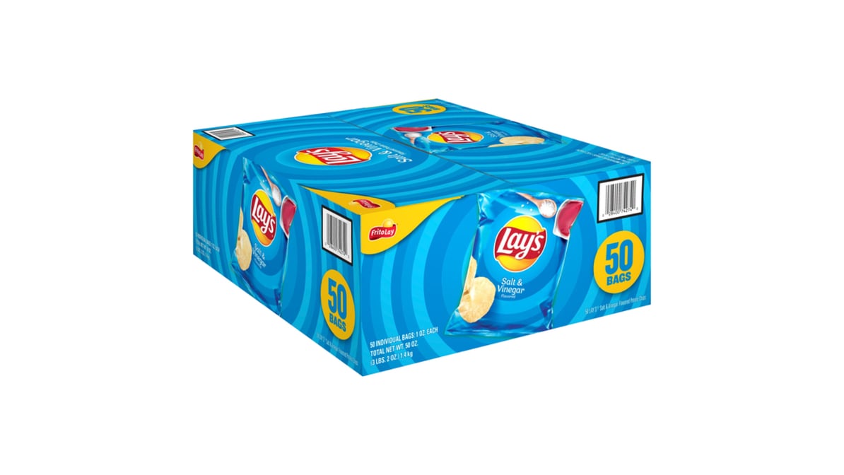 Lays Salt & Vinegar 50pc 1oz