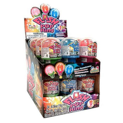 Kidsmania Flash Pop Light Up Ring 24pc 0.56oz