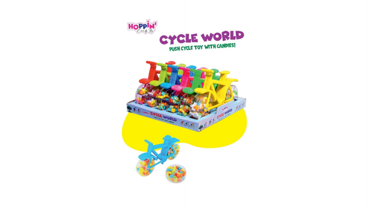 Hoppin Candy Toy Cycle World 6pc 1.94oz
