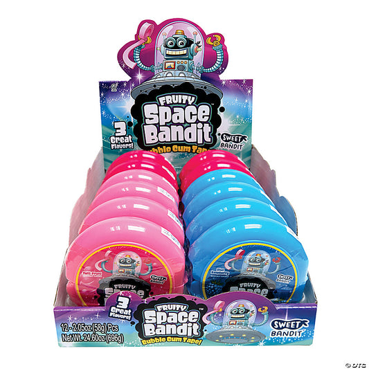 Sweet Bandit Space Bubble Gum 12pc