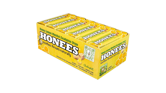 Honees Cough Drops Honey Lemon 24pc 1.6oz