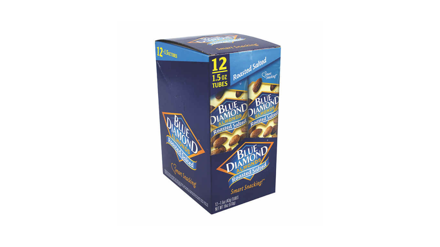 Blue Dimond Almonds Roasted Salted 12pc 1.5oz