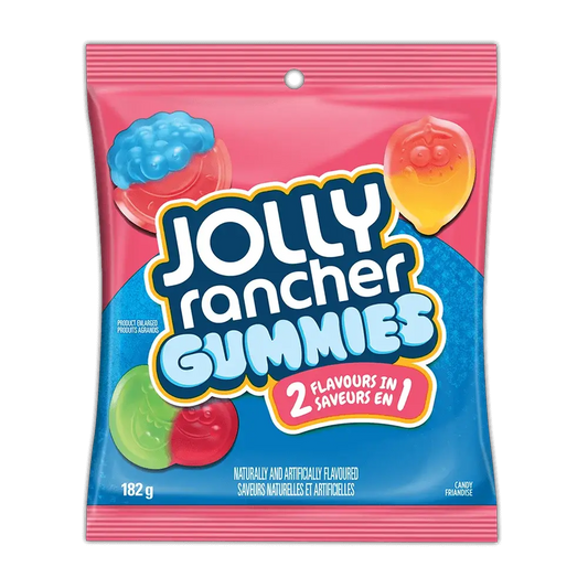 Jolly Runcher Gummies 2 in 1 flavors 182g 12pc