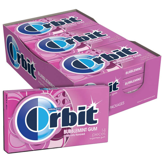 Orbit Bubblemint Sugar Free Gum 12pc 14ct