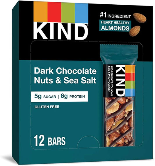 Kind Bar Dark Choco Nuts & Sea Salt 12pc 1.4oz