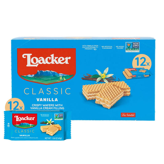Loacker Wafer Vanilla 12pc 1.59oz
