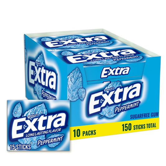 Extra Slim Pack Peppermint 10pc 15ct
