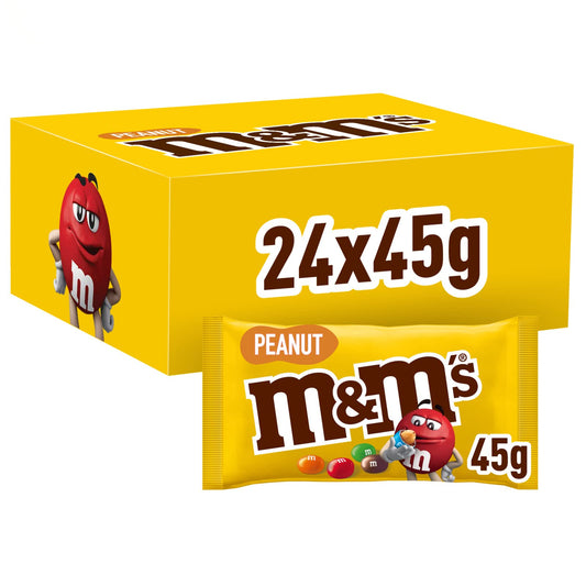 M&Ms Peanut Chocolate 45g 24pc EU