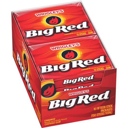 Wrigley's Slim Big Red 10pc 15ct