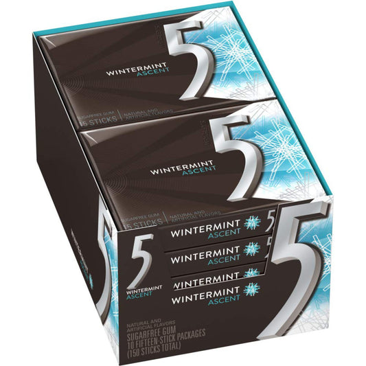 Wrigley's 5 Wintermint 10pc 15ct