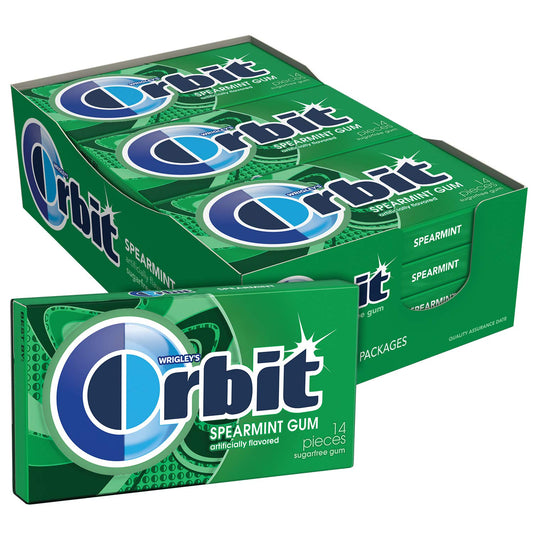 Orbit Spearmint Sugar Free Gum 12pc 14ct