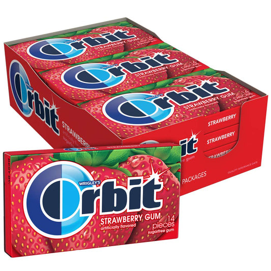 Orbit Strawberry Gum 12pc 14ct