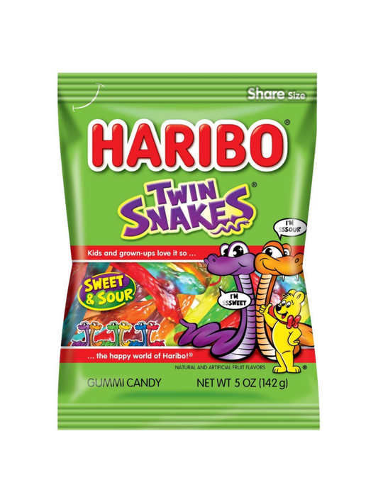 Haribo Twin Snakes 12pc 5oz