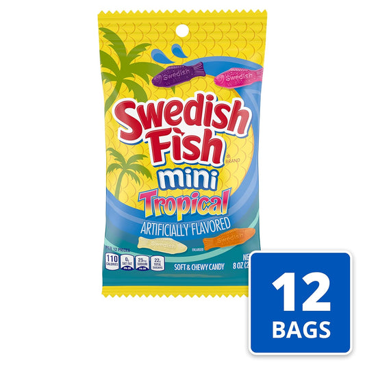 Swedish Fish Tropical 5oz 12pc