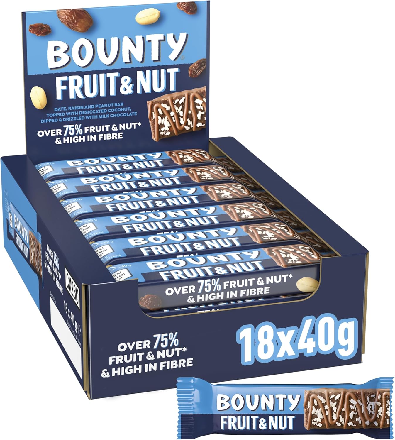 Bounty Fruit & Nut Bar 18pc