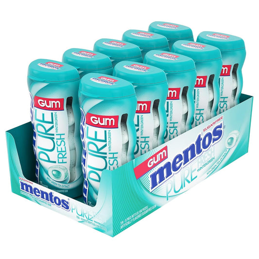 Mentos Pure Wintergreen 10pc 15ct