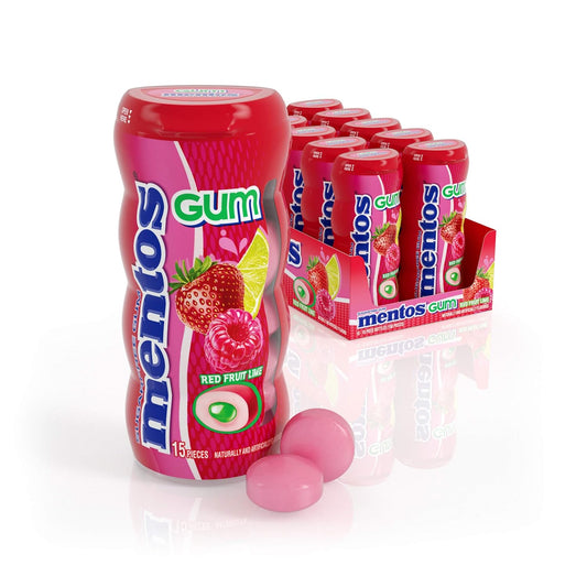 Mentos Pure Red Fruit 10pc 15ct