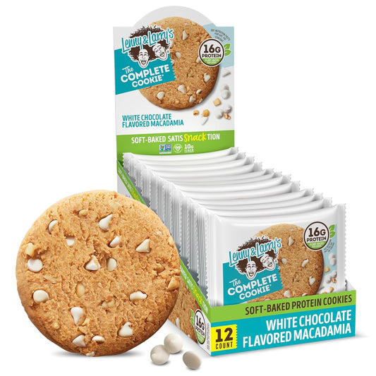 Lenny & Larry's White Choco Flavored Macadamia 12pc 4oz