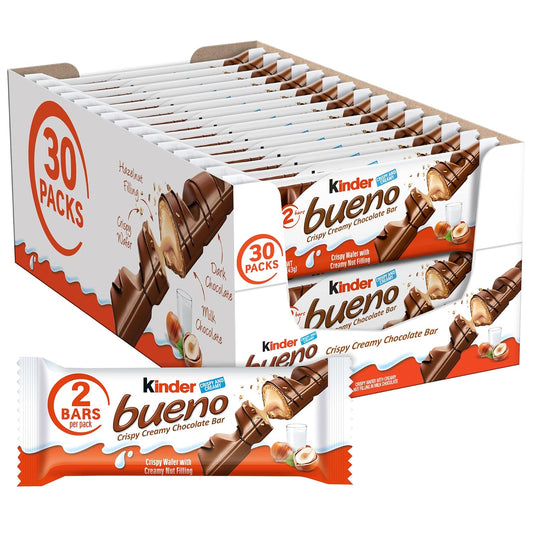 Kinder Bueno Milk Chocolate 30pc 1.38oz