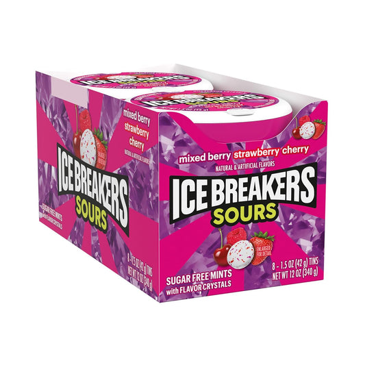 Ice Breakers Sours Mixed Berry 8pc 1.3oz