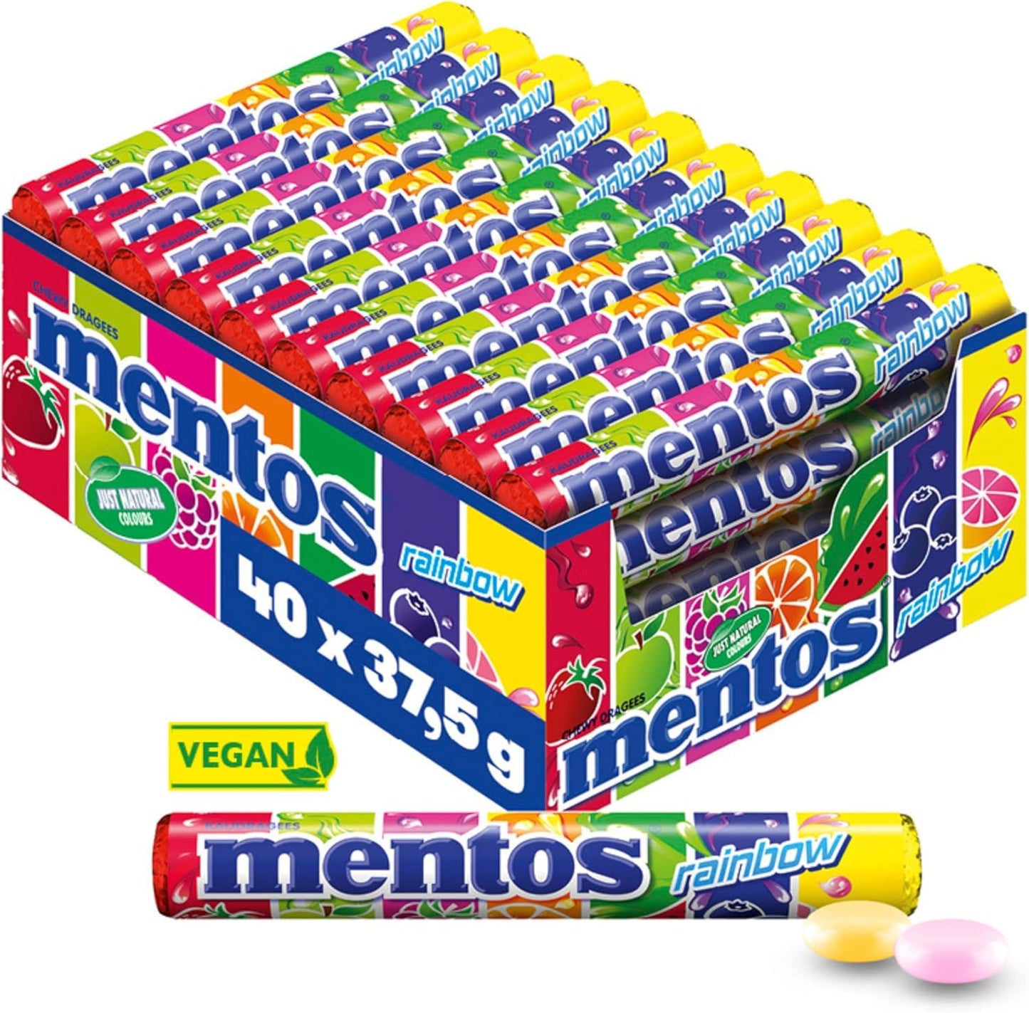 Mentos Rainbow 40pc 37g
