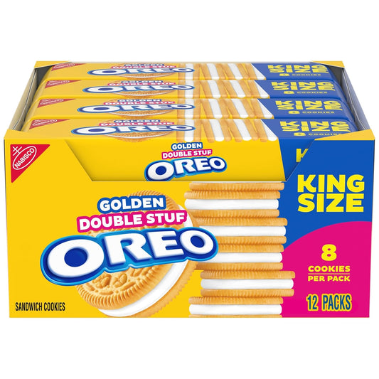 Oreo Double Stuf Golden Cookies King Size 4.15oz 12pc