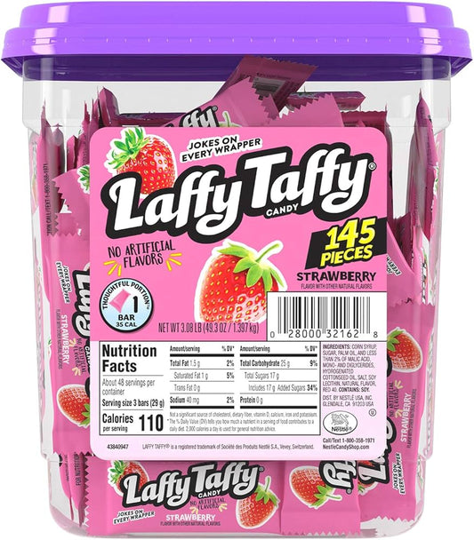 Taffy Stix Strawberry Jar