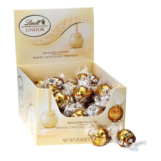 Lindt Lindor White Chocolate Truffles 60pc 25.4oz