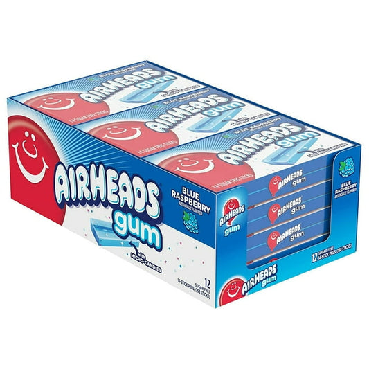 Airheads Gum Blue Rasoberry 12pc 14ct