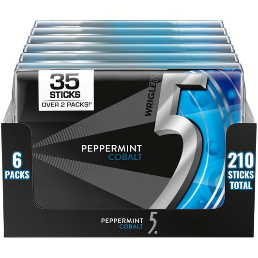 Five Gum Mega Peppermint Cobalt 6pc 35ct