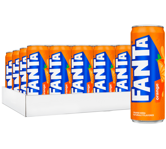 Fanta Orange Slim Can 24pc 12oz
