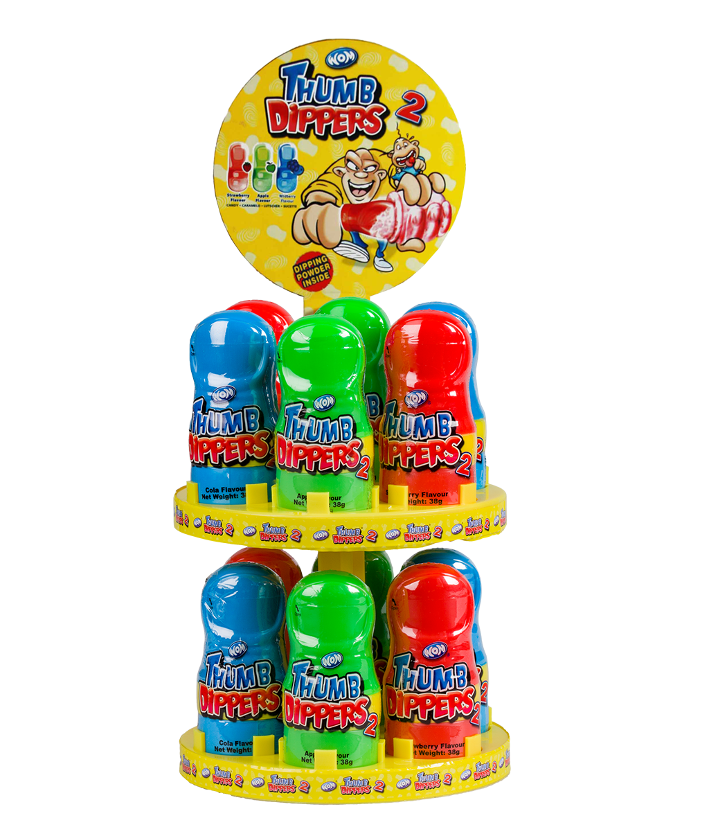 Wom Thumb Dippers Candy 12pc